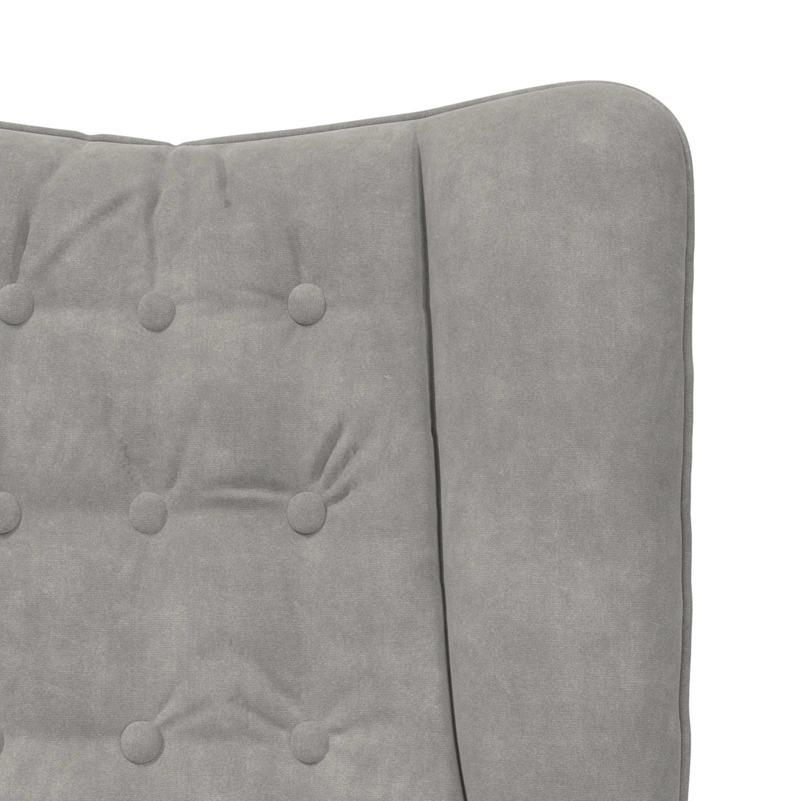 poltrona Grigio chiaro 63 x 67 x 94 cm Velluto | homemem39