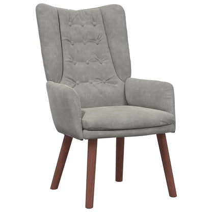 poltrona Grigio chiaro 63 x 67 x 94 cm Velluto