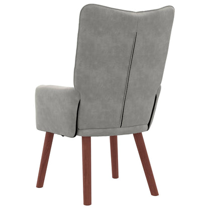 poltrona Grigio chiaro 63 x 67 x 94 cm Velluto