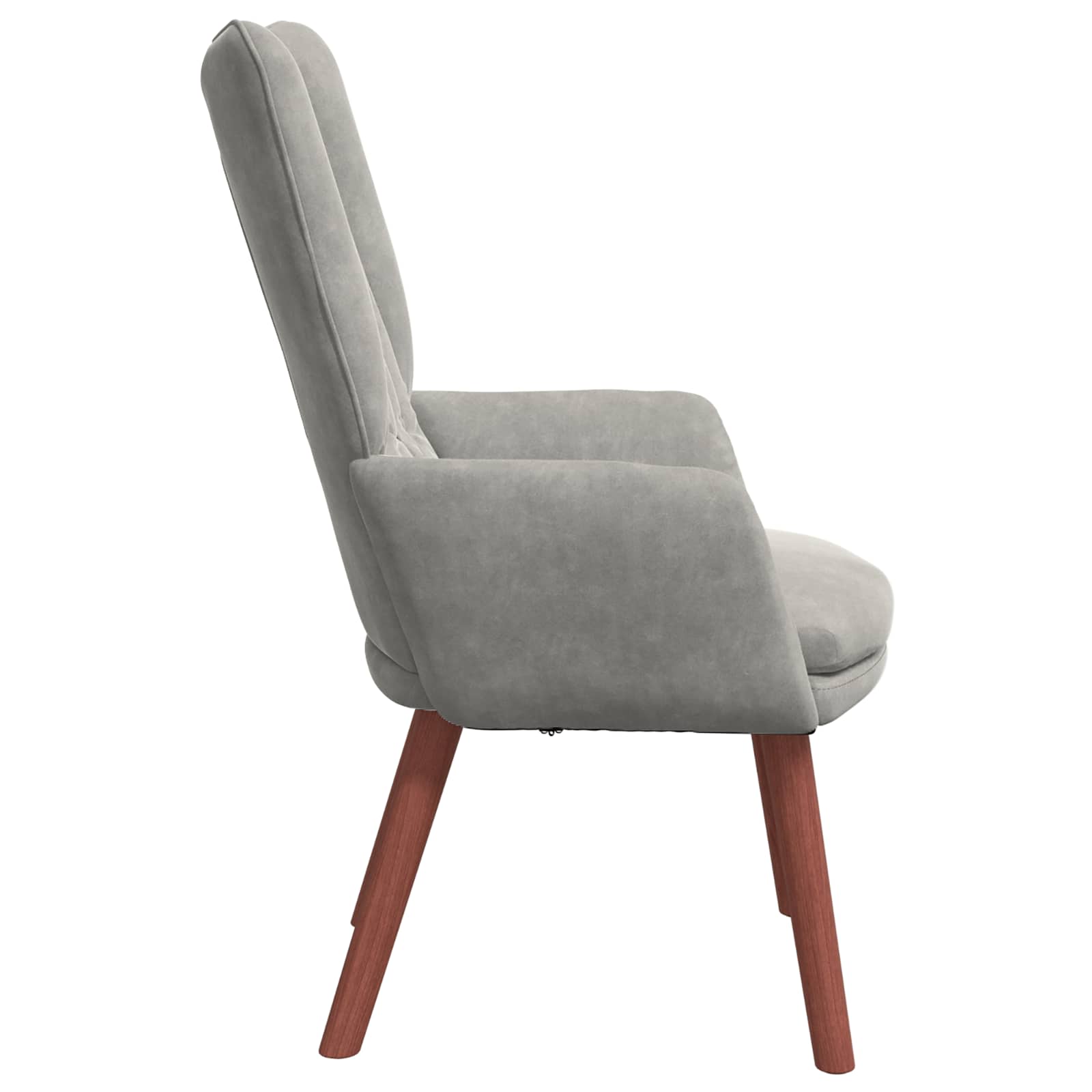 poltrona Grigio chiaro 63 x 67 x 94 cm Velluto | homemem39