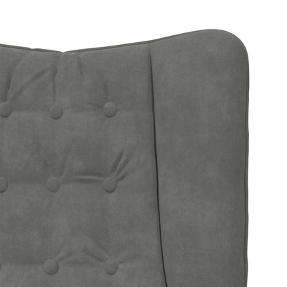 poltrona Grigio scuro 63 x 67 x 94 cm Velluto