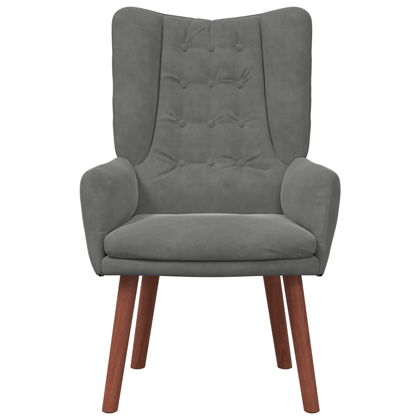 poltrona Grigio scuro 63 x 67 x 94 cm Velluto