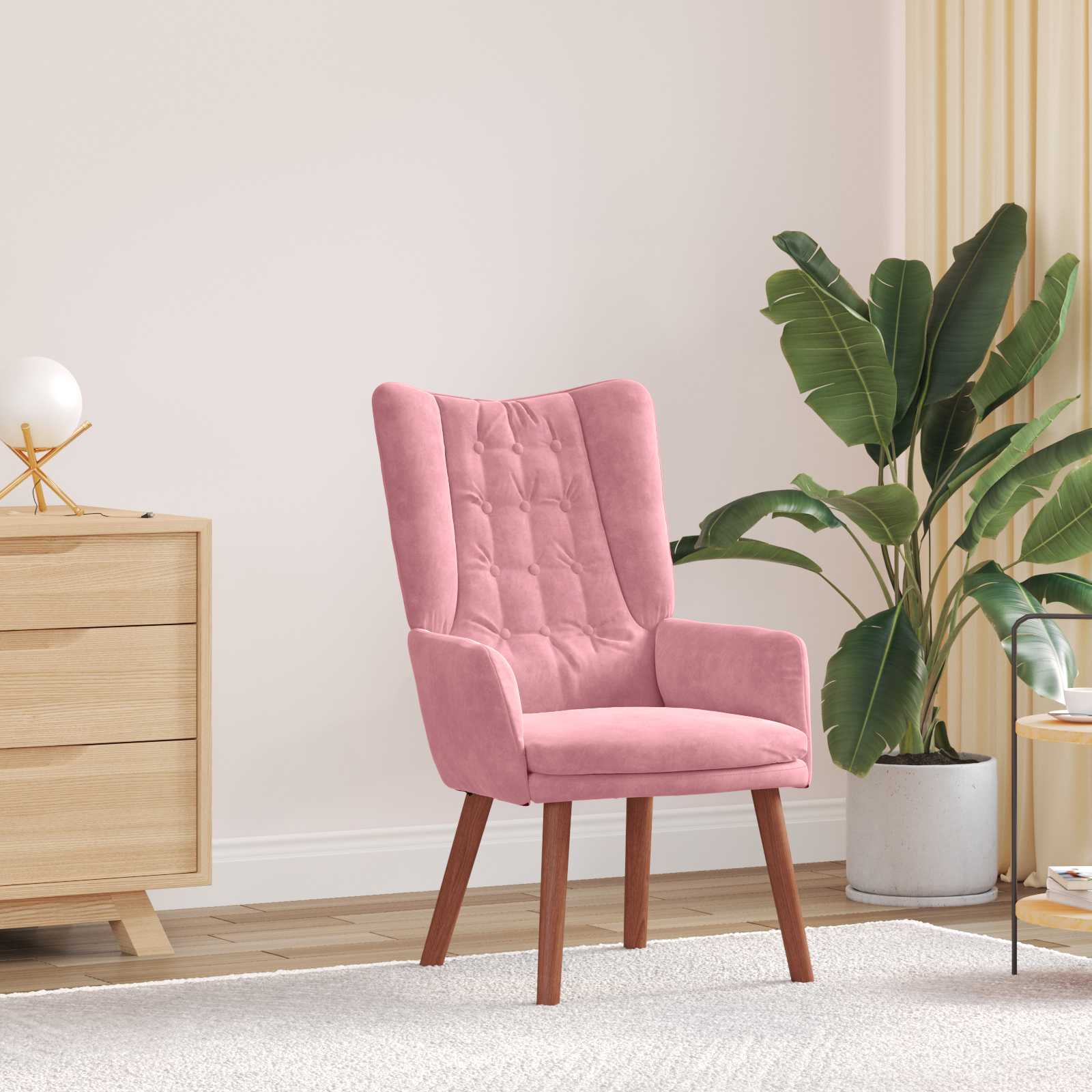 poltrona Rosa 63 x 67 x 94 cm Velluto | homemem39