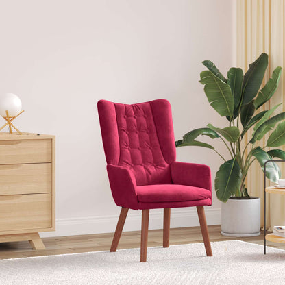 poltrona Rosso Vino 63 x 67 x 94 cm Velluto