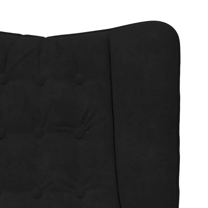 poltrona Nero 63 x 67 x 94 cm Velluto