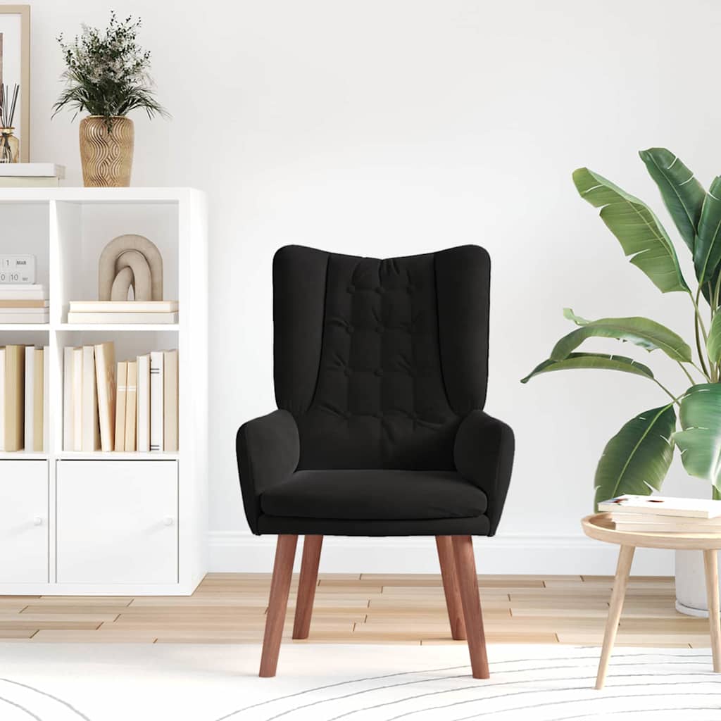 poltrona Nero 63 x 67 x 94 cm Velluto