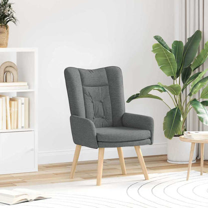 poltrona Grigio scuro 63 x 67 x 94 cm Tessuto e compensato