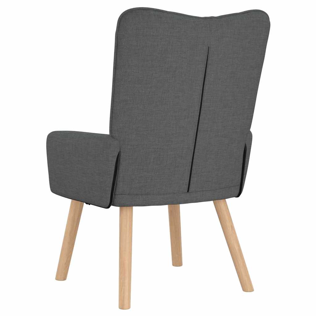 poltrona Grigio scuro 63 x 67 x 94 cm Tessuto e compensato