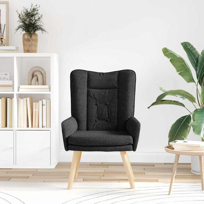 poltrona Nero 63 x 67 x 94 cm Tessuto e compensato