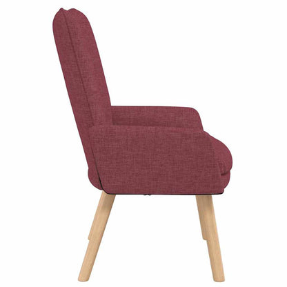 poltrona Rosso Vino 63 x 67 x 94 cm Tessuto e compensato