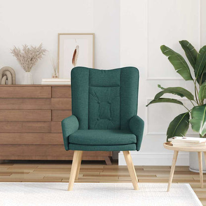 poltrona Verde Scuro 63 x 67 x 94 cm Tessuto e compensato | homemem39