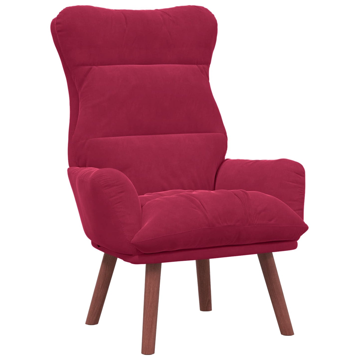poltrona Rosso Vino 69 x 74 x 93 cm Velluto - homemem39