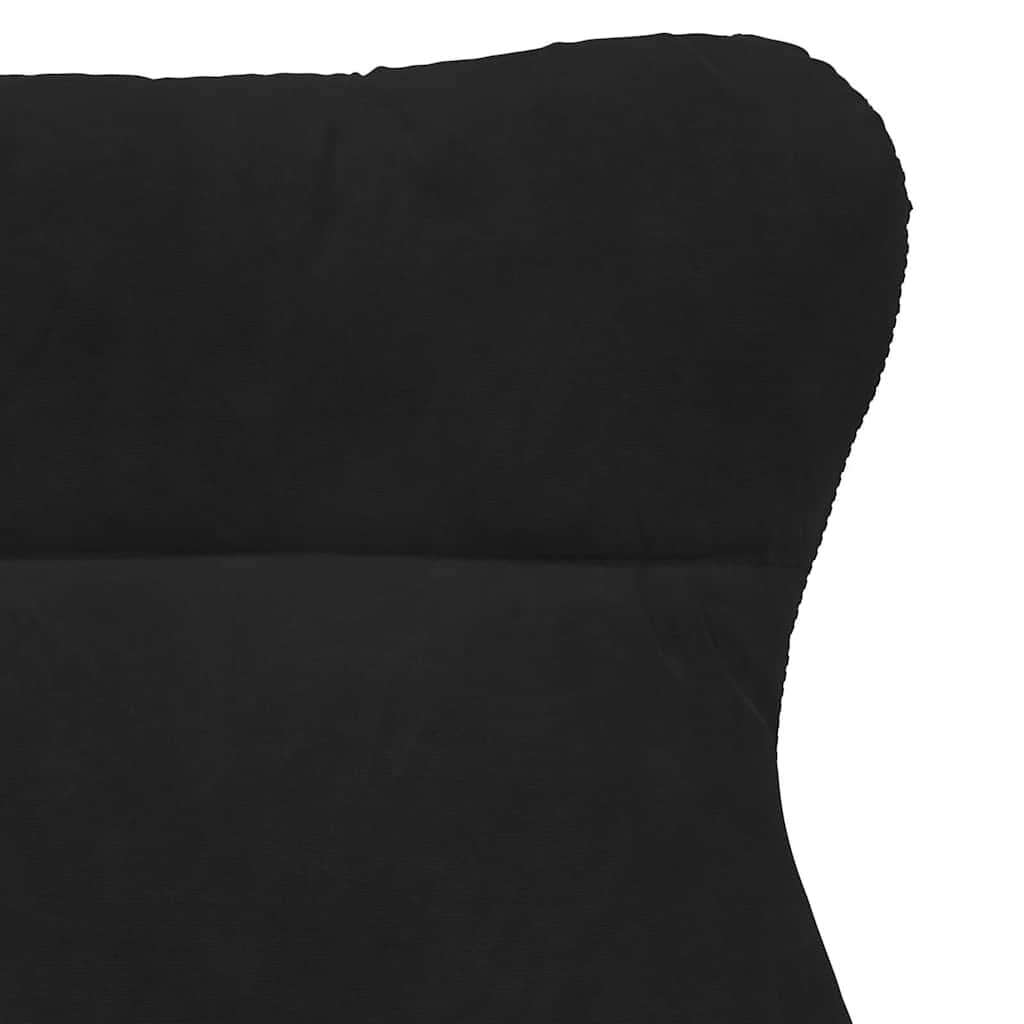poltrona Nero 69 x 74 x 93 cm Velluto