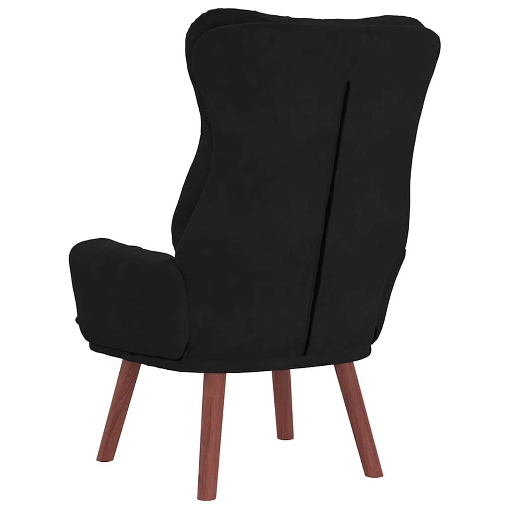 poltrona Nero 69 x 74 x 93 cm Velluto