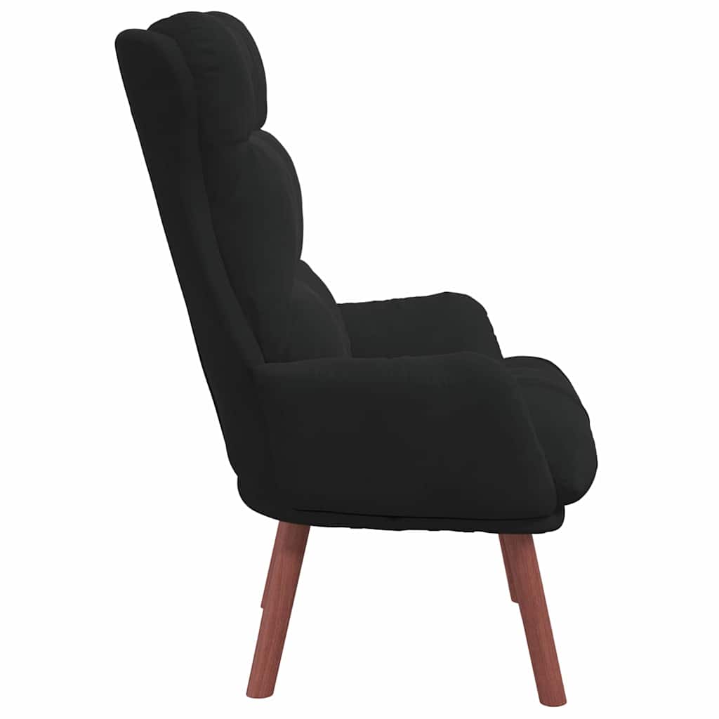poltrona Nero 69 x 74 x 93 cm Velluto