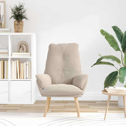 poltrona Grigio chiaro 69 x 74 x 93 cm Tessuto Sherpa