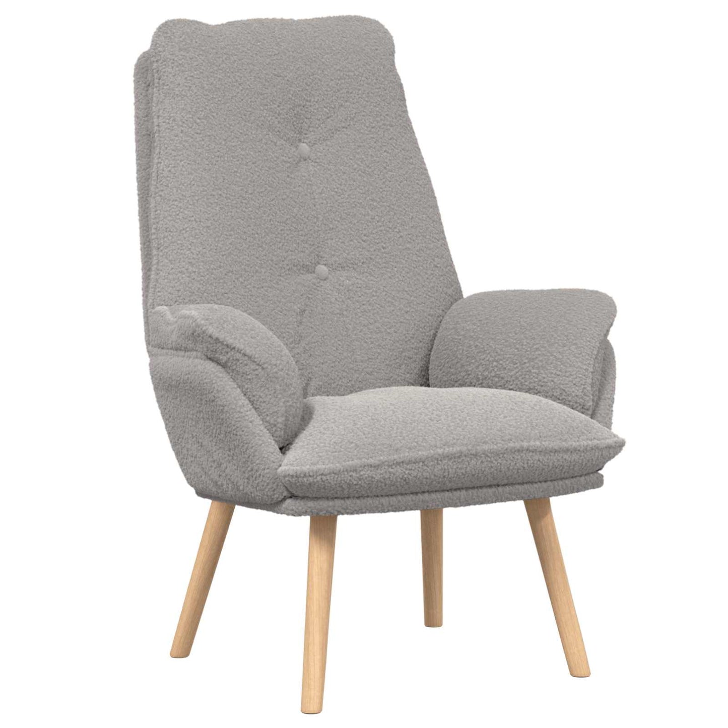 poltrona Grigio chiaro 69 x 74 x 93 cm Tessuto Sherpa | homemem39