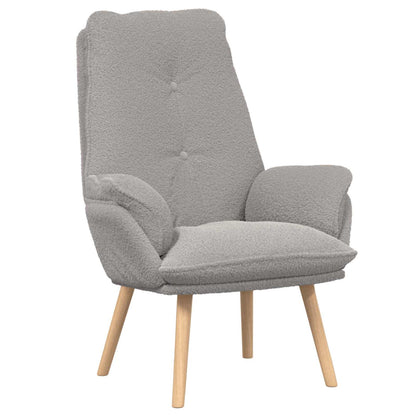 poltrona Grigio chiaro 69 x 74 x 93 cm Tessuto Sherpa | homemem39