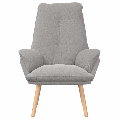 poltrona Grigio chiaro 69 x 74 x 93 cm Tessuto Sherpa | homemem39