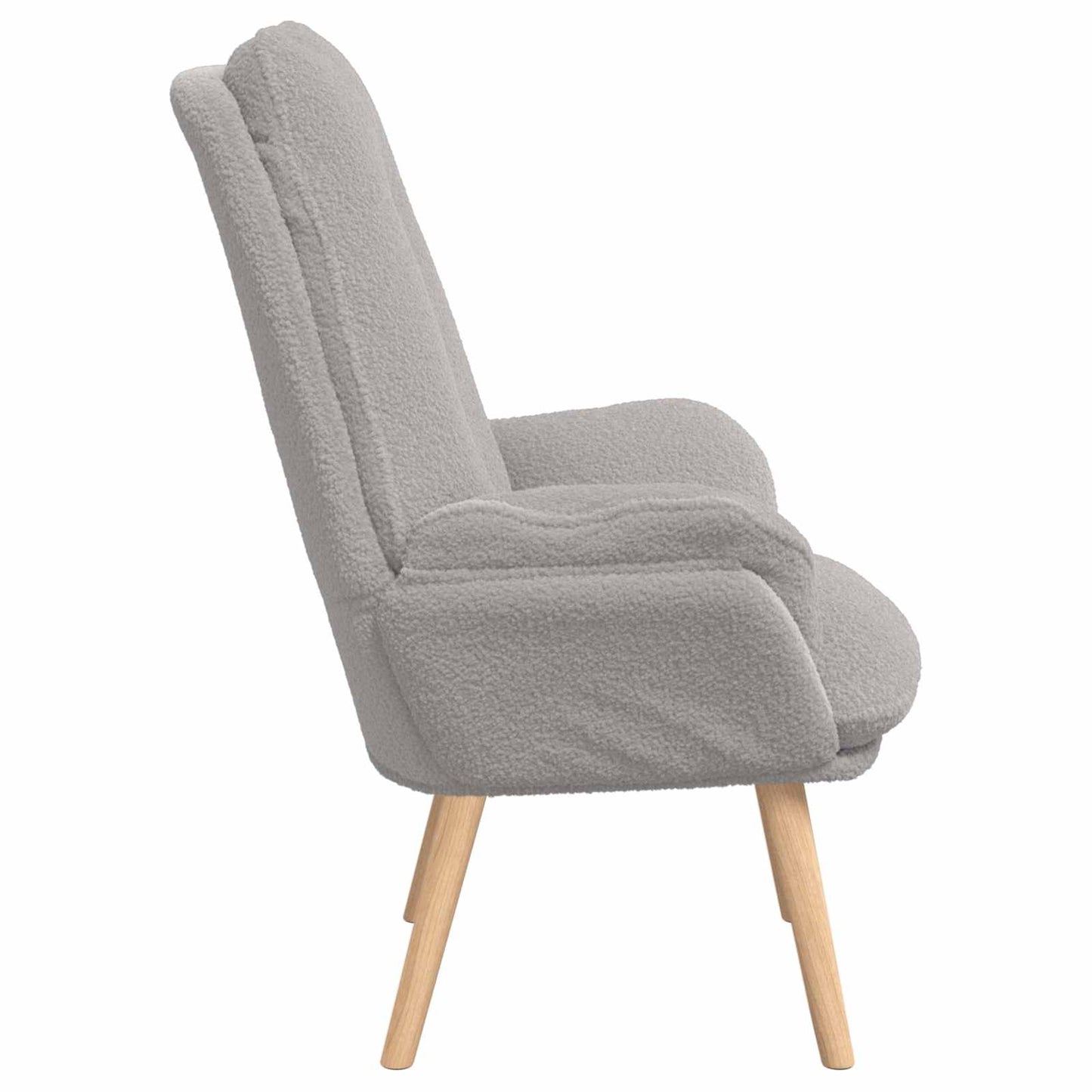 poltrona Grigio chiaro 69 x 74 x 93 cm Tessuto Sherpa | homemem39
