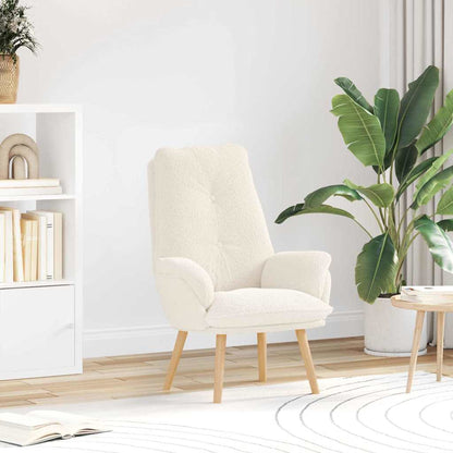 poltrona Crema 69 x 74 x 93 cm Tessuto Sherpa