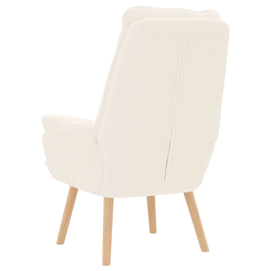 poltrona Crema 69 x 74 x 93 cm Tessuto Sherpa