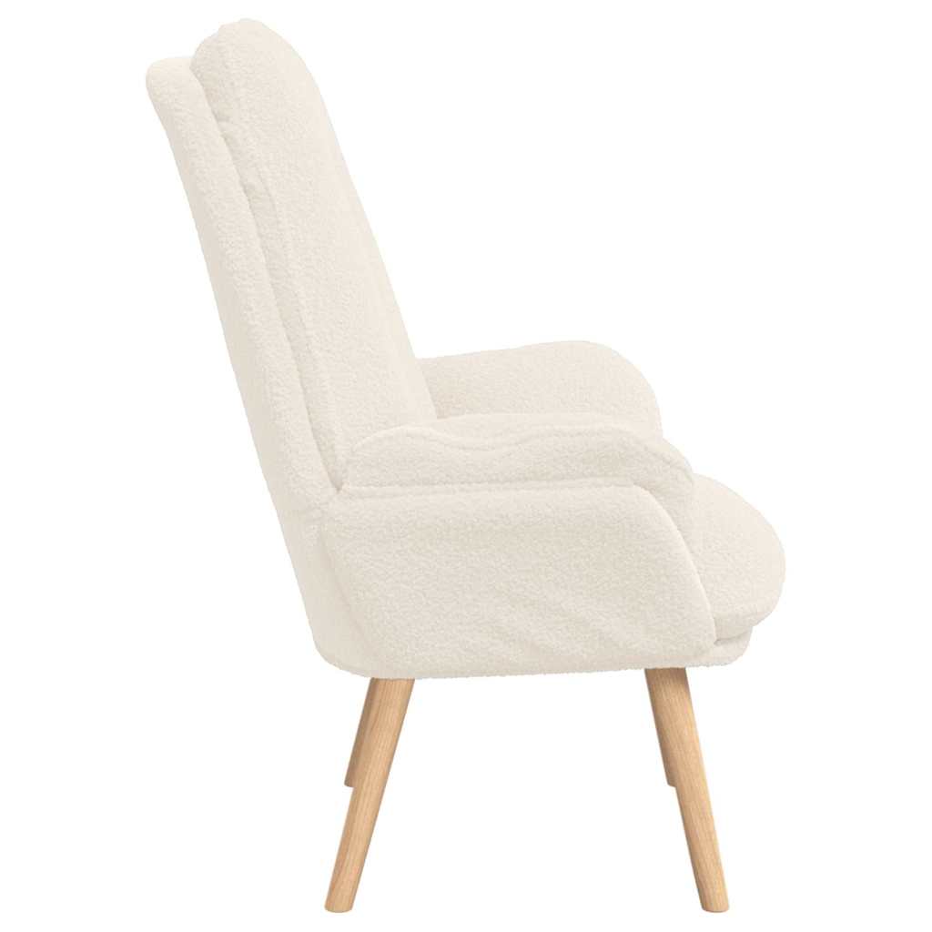 poltrona Crema 69 x 74 x 93 cm Tessuto Sherpa