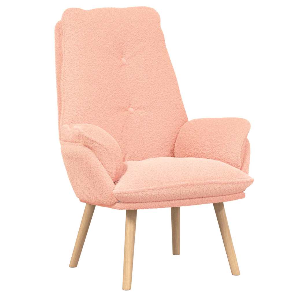 poltrona Rosa 69 x 74 x 93 cm Tessuto Sherpa