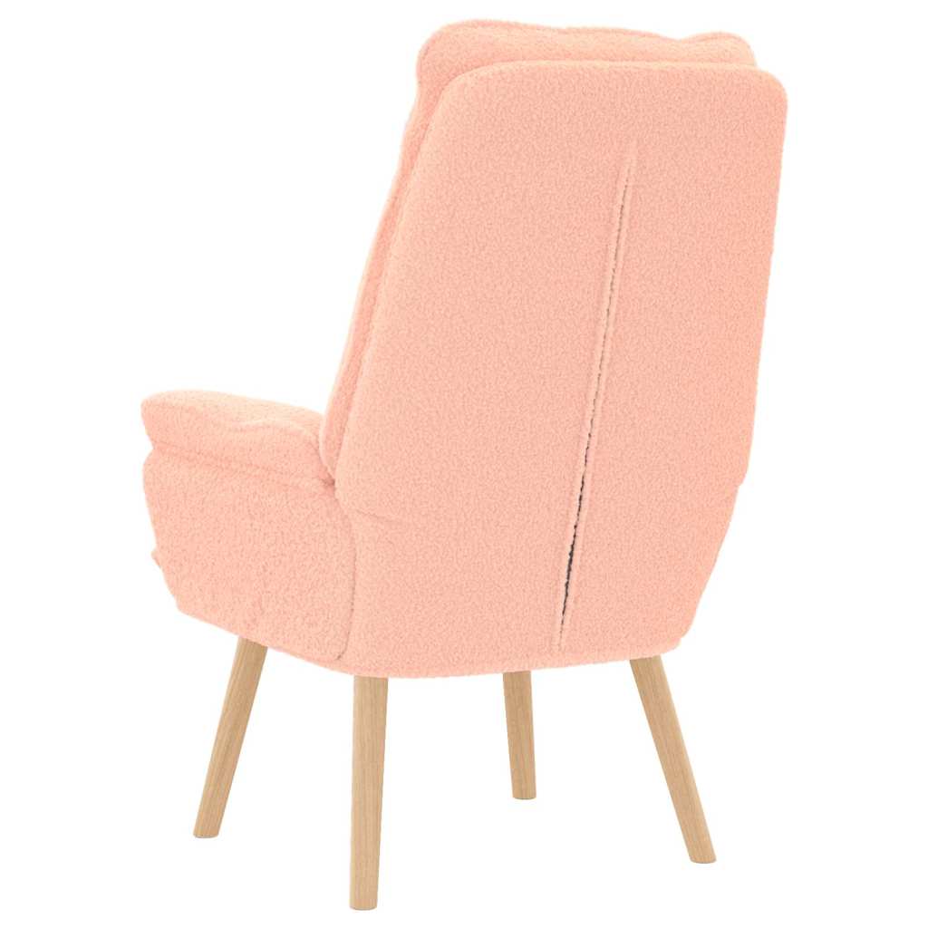 poltrona Rosa 69 x 74 x 93 cm Tessuto Sherpa