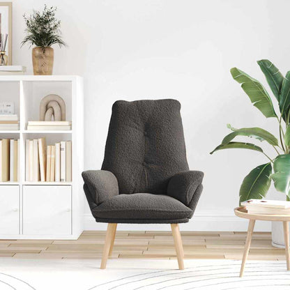 poltrona Grigio scuro 69 x 74 x 93 cm Tessuto Sherpa