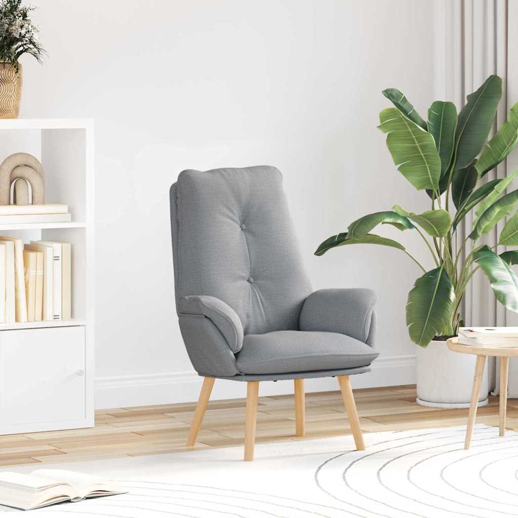 poltrona Grigio chiaro 69 x 74 x 93 cm Tessuto e compensato