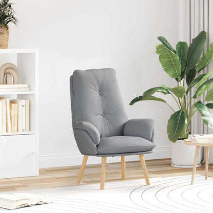 poltrona Grigio chiaro 69 x 74 x 93 cm Tessuto e compensato