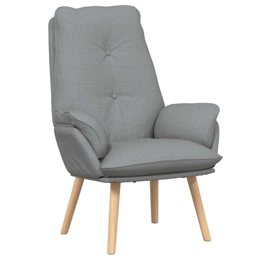 poltrona Grigio chiaro 69 x 74 x 93 cm Tessuto e compensato