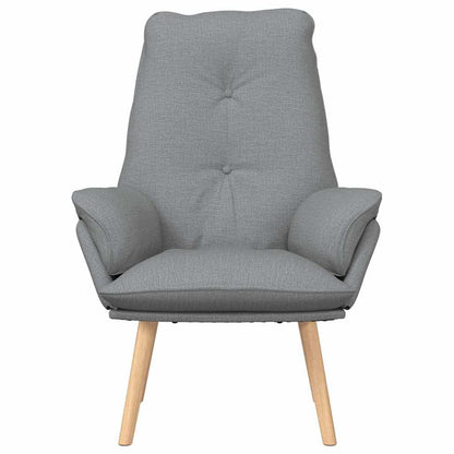 poltrona Grigio chiaro 69 x 74 x 93 cm Tessuto e Compensato
