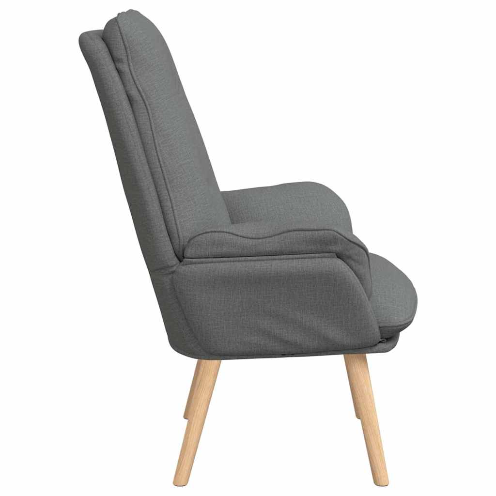 poltrona Grigio scuro 69 x 74 x 93 cm Tessuto e compensato
