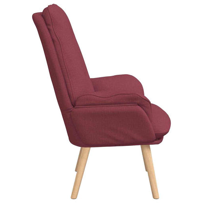 poltrona Rosso Vino 69 x 74 x 93 cm Tessuto e compensato