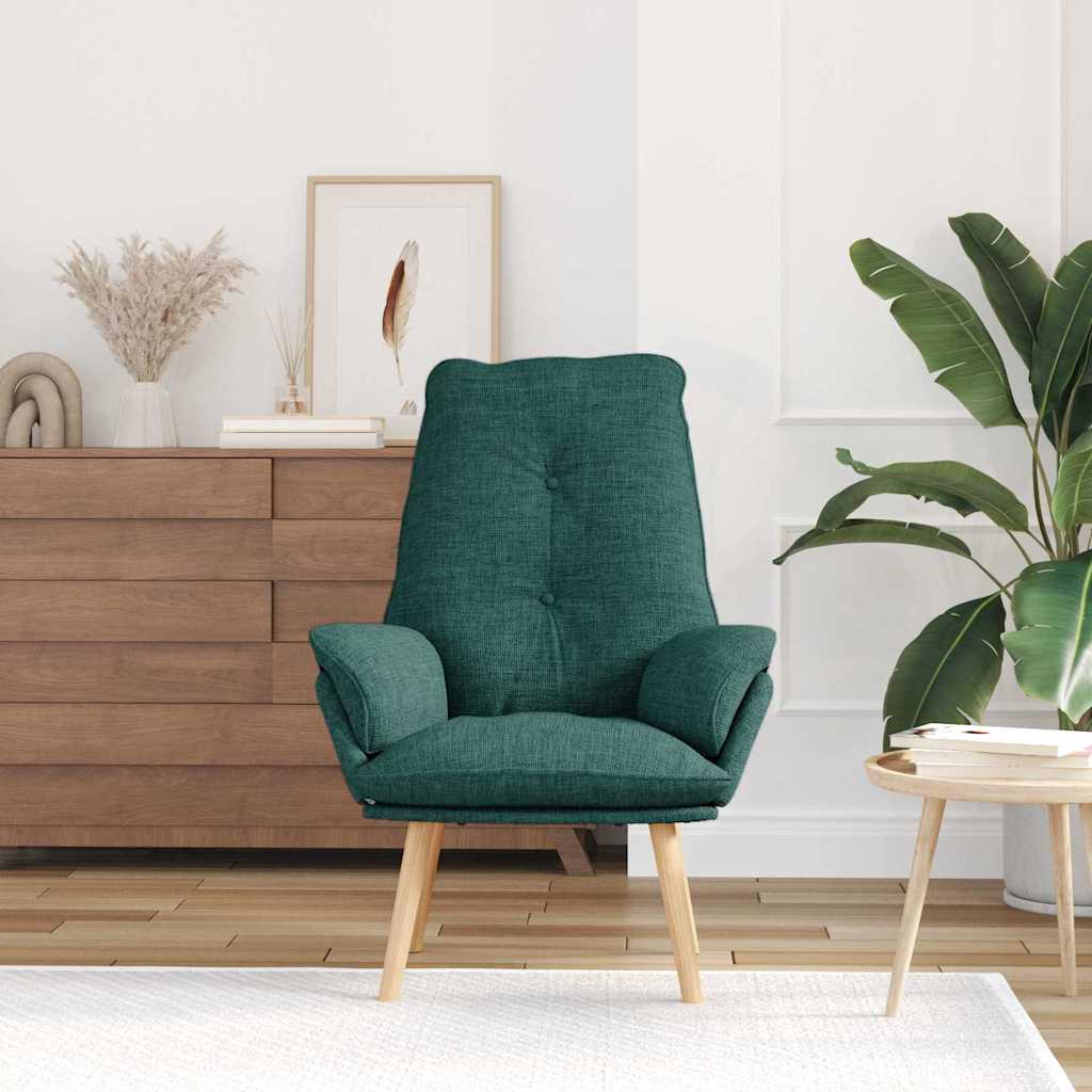 poltrona Verde Scuro 69 x 74 x 93 cm Tessuto e Compensato | homemem39
