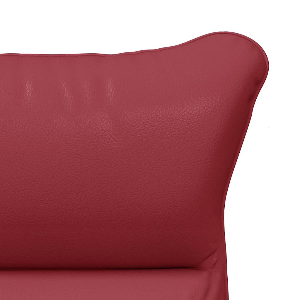 poltrona Rosso Vino 69 x 74 x 93 cm Pelle Artificiale