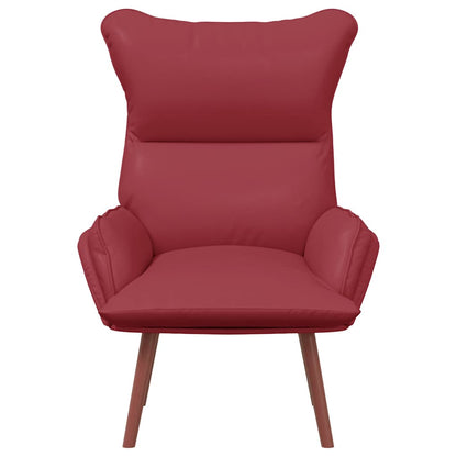poltrona Rosso Vino 69 x 74 x 93 cm Pelle Artificiale