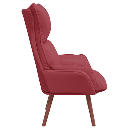 poltrona Rosso Vino 69 x 74 x 93 cm Pelle Artificiale