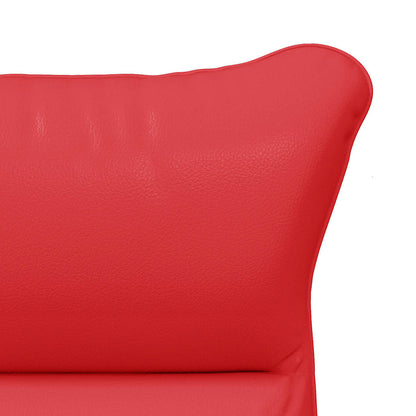 poltrona Rosso 69 x 74 x 93 cm Pelle Artificiale | homemem39