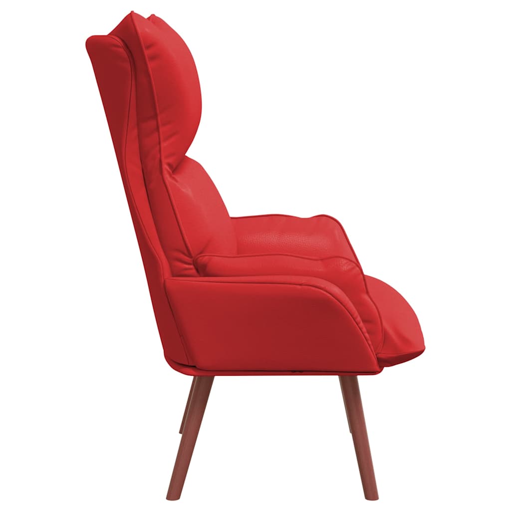 poltrona Rosso 69 x 74 x 93 cm Pelle Artificiale | homemem39
