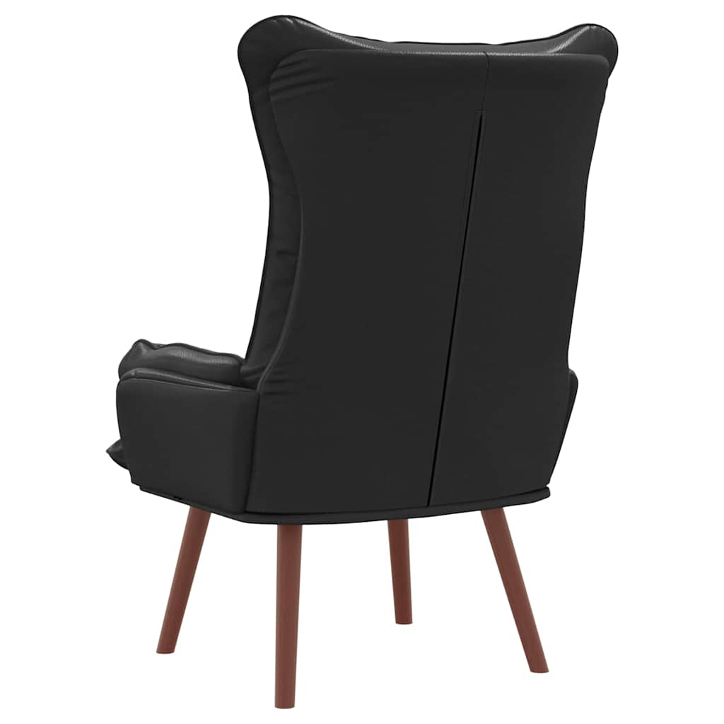 poltrona Nero 69 x 74 x 93 cm Pelle Artificiale