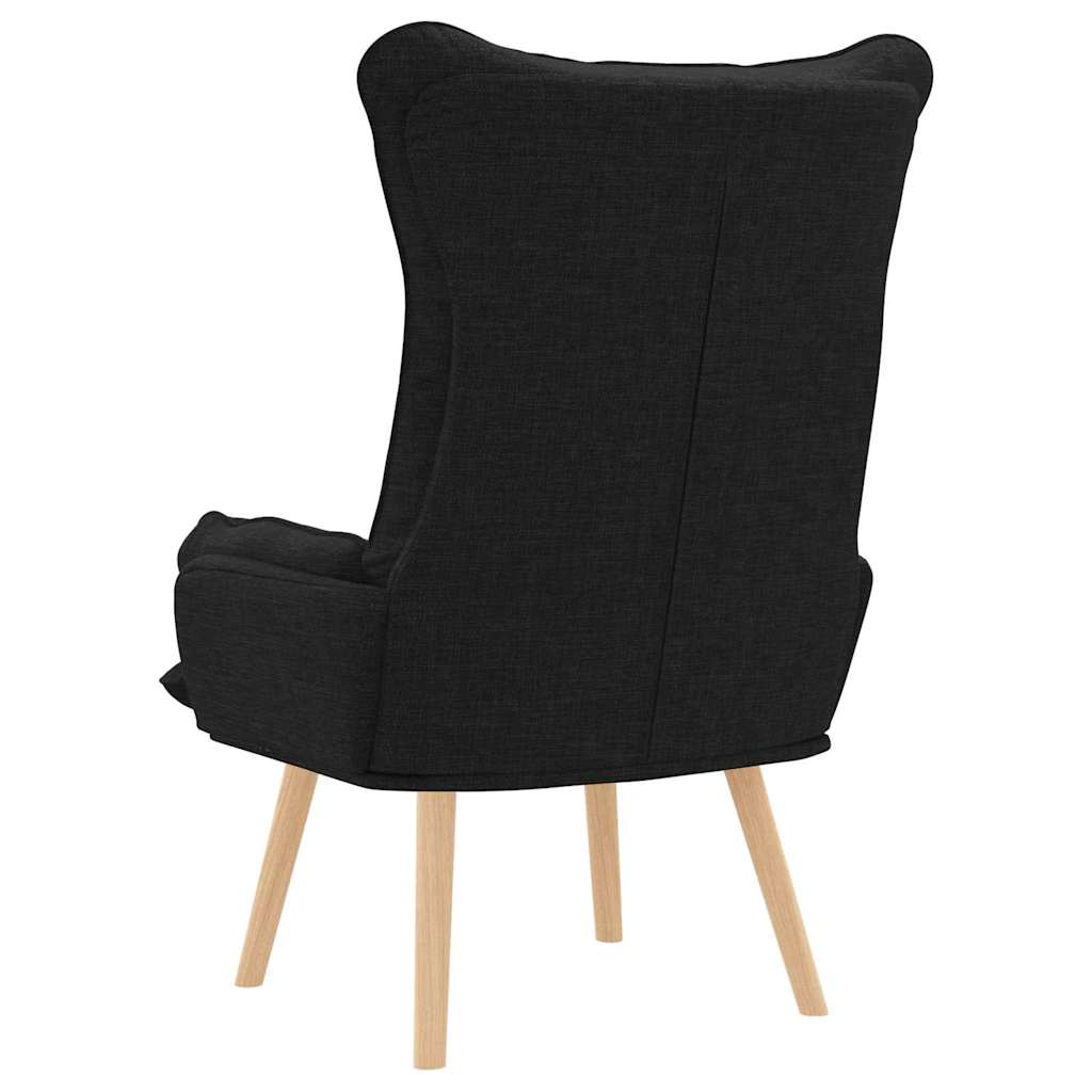 poltrona Nero 69 x 74 x 93 cm Tessuto e compensato