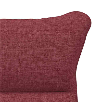 poltrona Rosso Vino 69 x 74 x 93 cm Tessuto e compensato