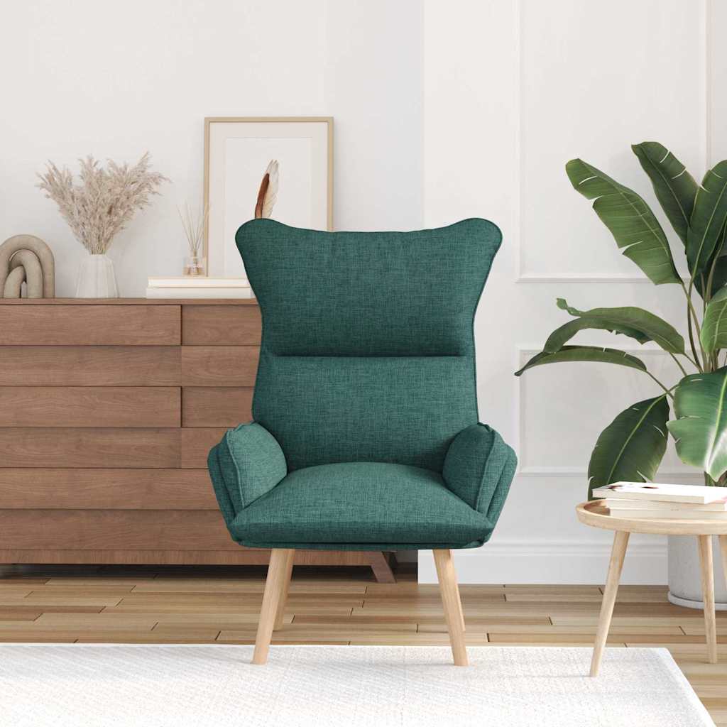 poltrona Verde Scuro 69 x 74 x 93 cm Tessuto e compensato