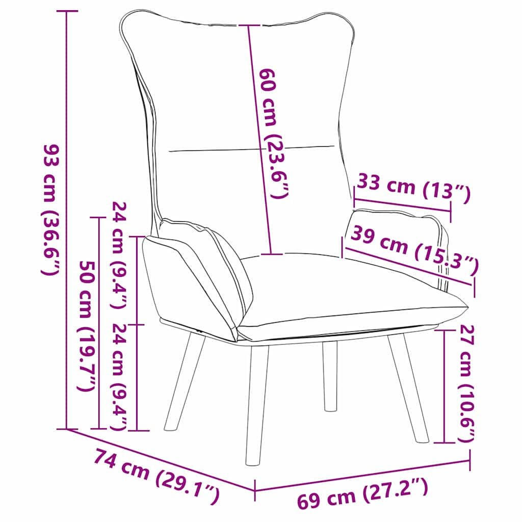 poltrona Verde Scuro 69 x 74 x 93 cm Tessuto e compensato | homemem39