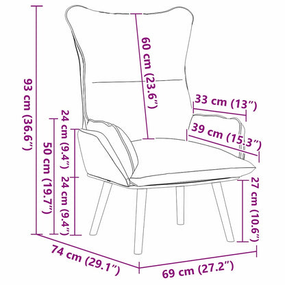 poltrona Verde Scuro 69 x 74 x 93 cm Tessuto e compensato | homemem39