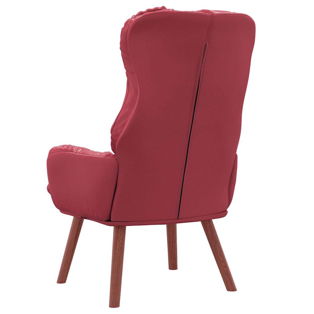 poltrona Rosso Vino 69 x 74 x 93 cm Pelle Artificiale | homemem39