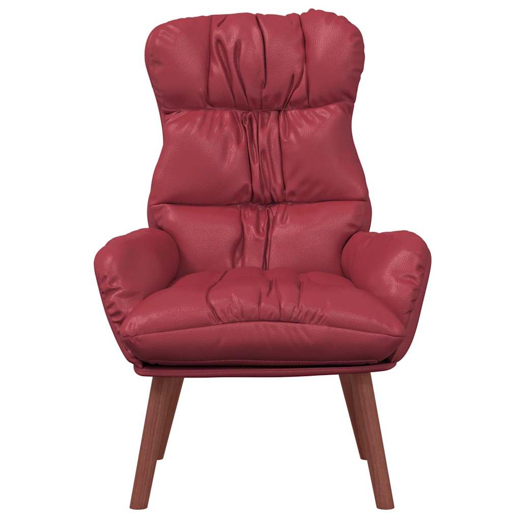 poltrona Rosso Vino 69 x 74 x 93 cm Pelle Artificiale | homemem39